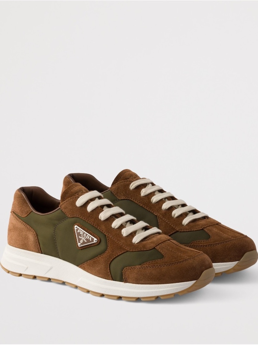 Prada Re-Nylon and Suede Prax 2.0 Sneakers